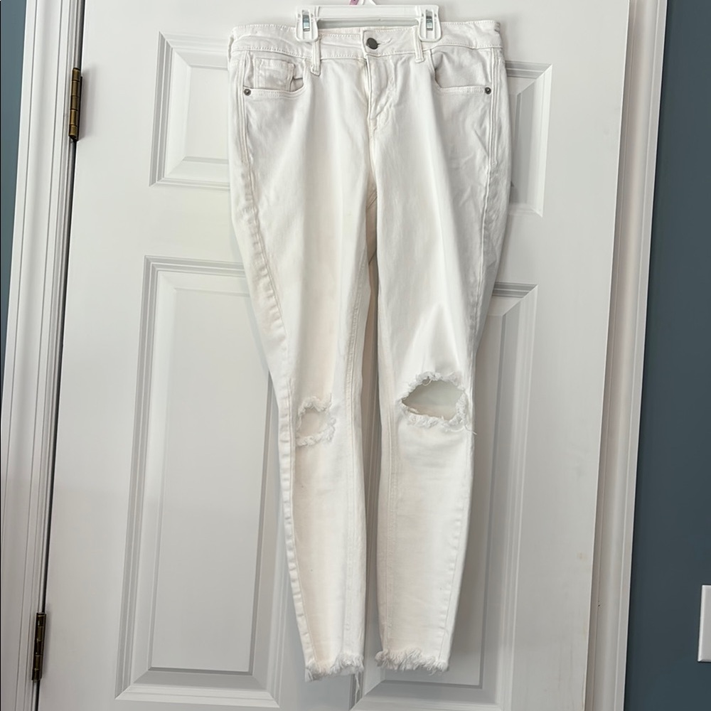 Old Navy Kids White Distressed Jeans